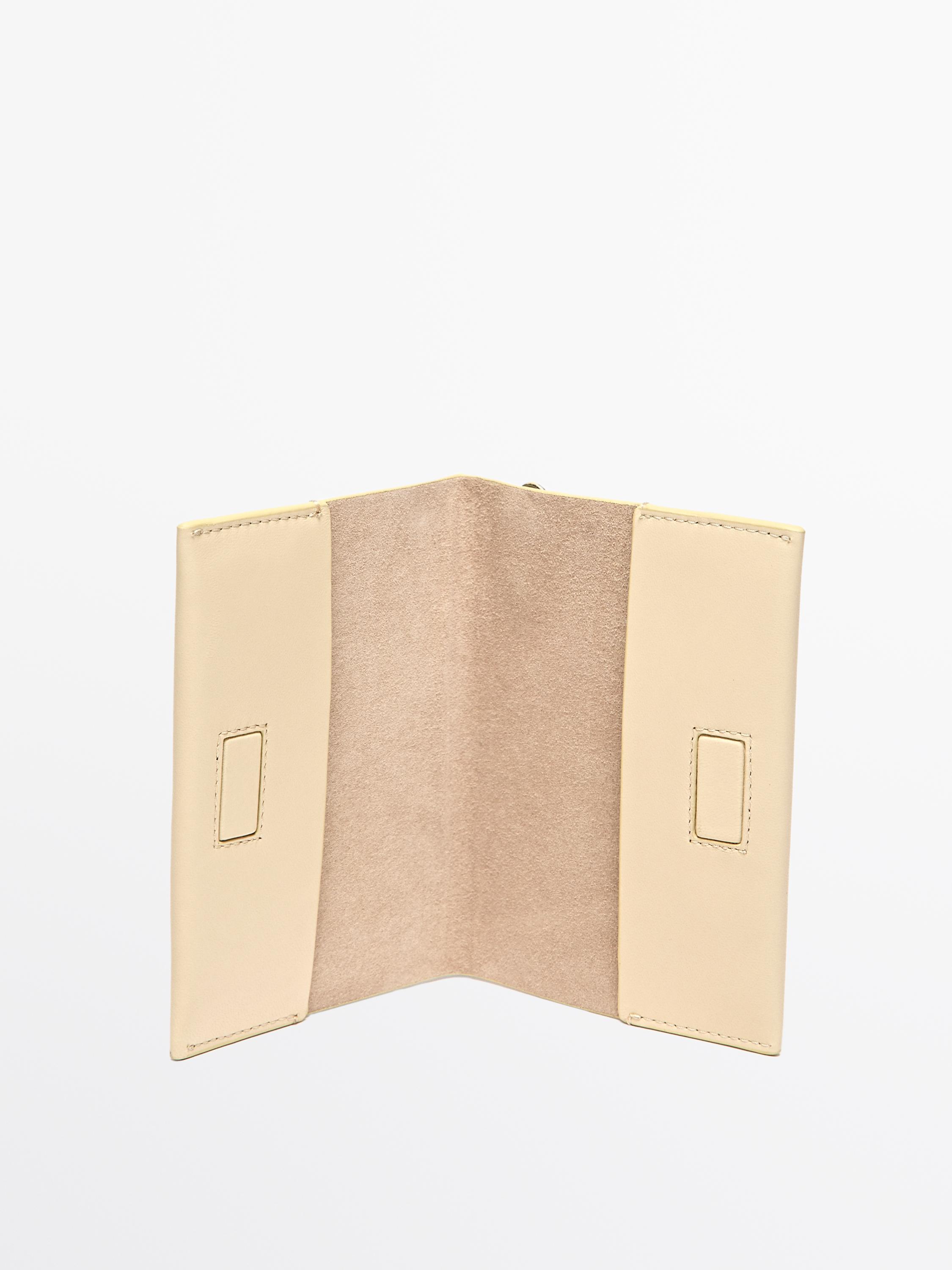 Nappa leather passport holder